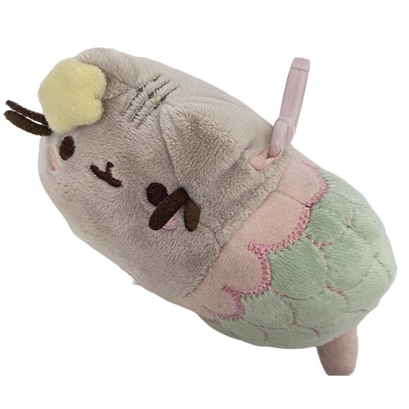Pusheen Mermaid Cat Backpack Clip Mini Plush Stuffed Animal Toy Cute Kawaii - Picture 5 of 7